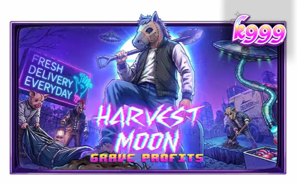 Harvest Moon Grave Profits سلاٹ گیم کا ایک منظر