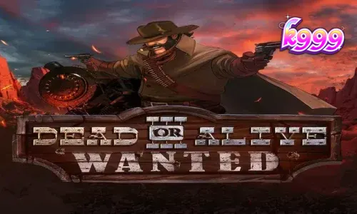 Dead or Alive 3 Wanted slot game interface showing Wild West theme